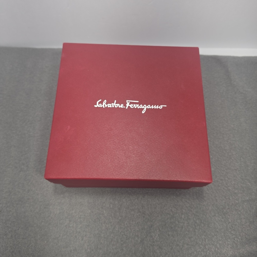 Salvatore Ferragamo Empty Gift Box • Approx 6x6x3 - Authentic Red Box Square